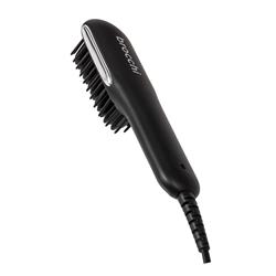 Picture of Brocchi BRO-STBR-BLKM Hair Dryer Straightening Brush - Hot Air Straightener - Professional Premium Quality Electric Heated LED Styling