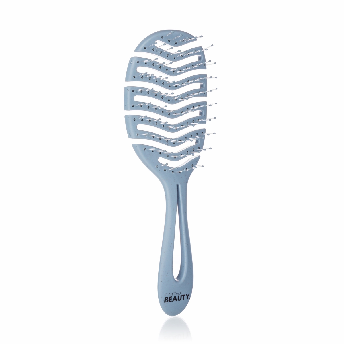 Picture of Cortex Beauty CB-BRU3FLEX-BLU 3&apos; Recycled Flexible Detangling Brush | Blue
