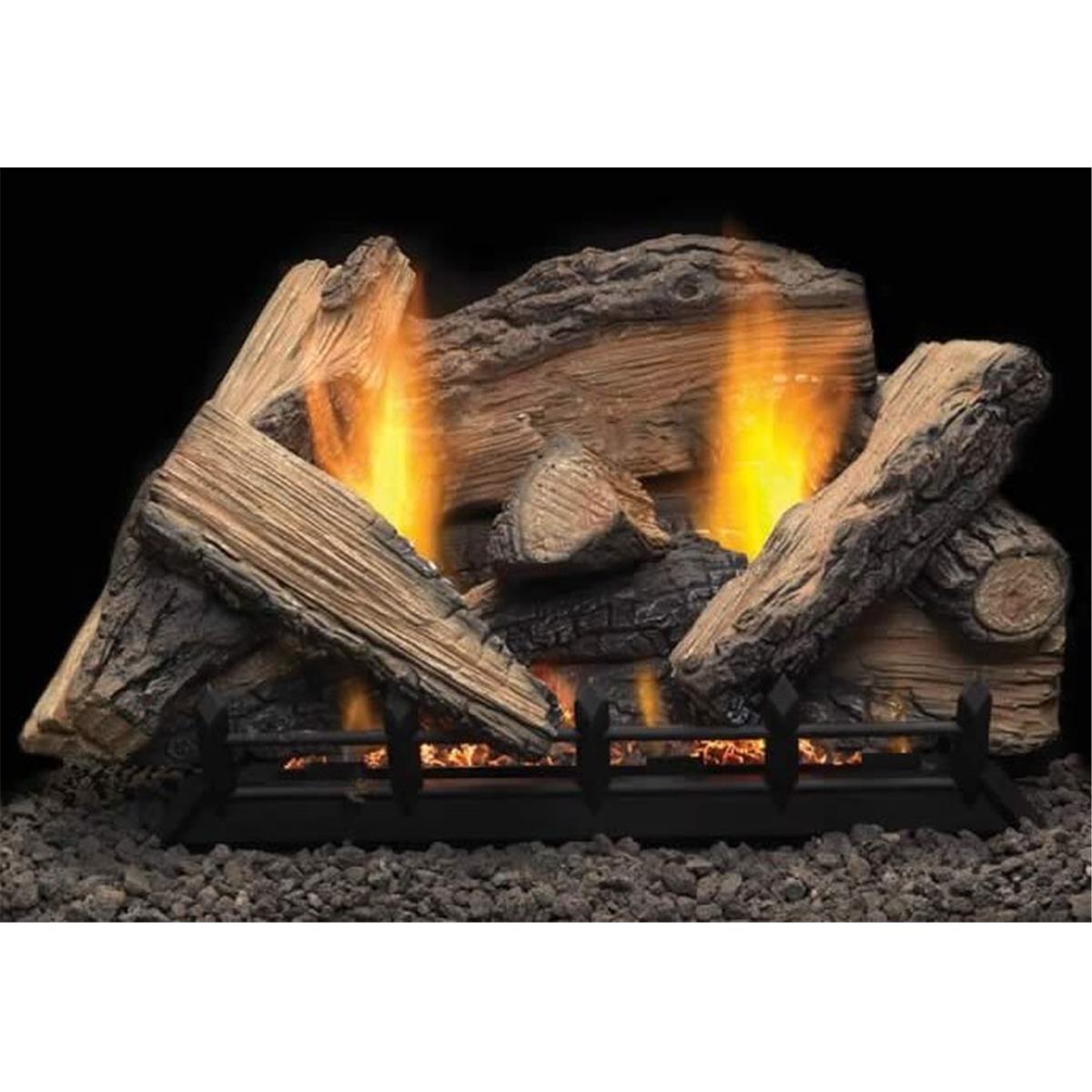 Majestic SC24-R 24 in. Stony Creek Refractory Log Set for Natural Blaze VF Burner - 11 Piece -  Majestic Pet Products