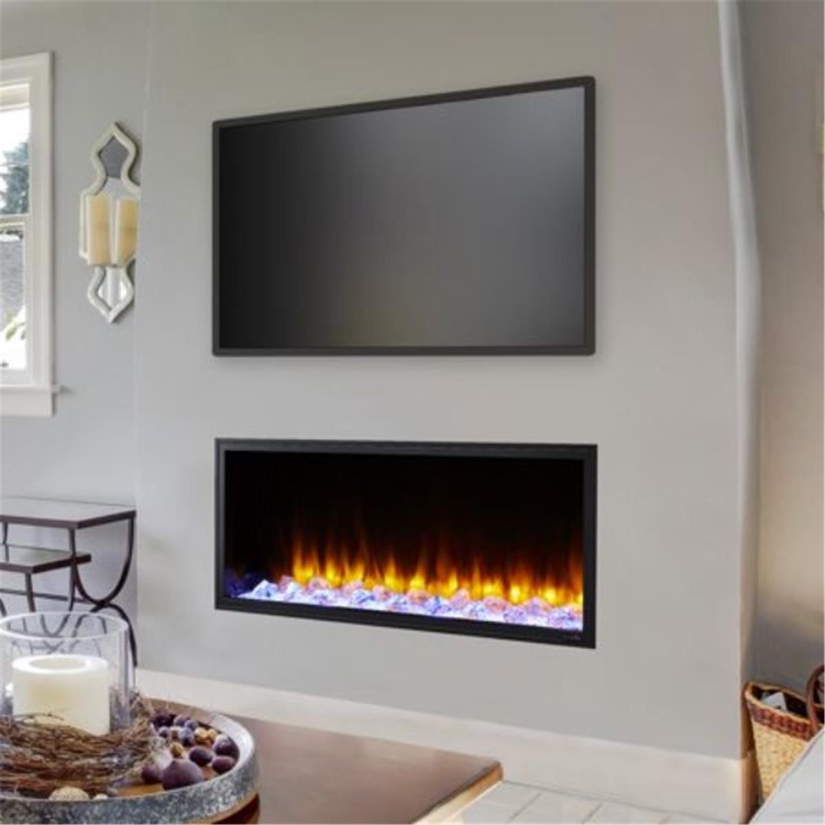SF-SC43-BK 43 in. Scion Clean Face Electric Fireplace