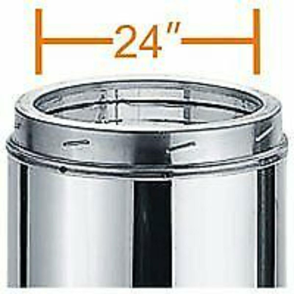 Majestic SL324 24 in. Chimney Vent Pipe Section