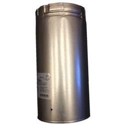 12 in. Pipe Length Galvanized Venting Component for Gas Fireplaces & Gas Stoves