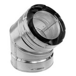 SLP45 45 deg Elbow Elbow Venting Component for Gas Fireplaces