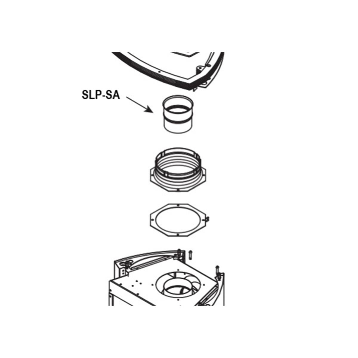 Majestic SLP-SA 4 in. Stove Adapter for SLP Pipe Systems