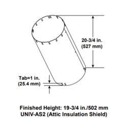 Majestic UNIV-AS2 Attic Insulation Shield