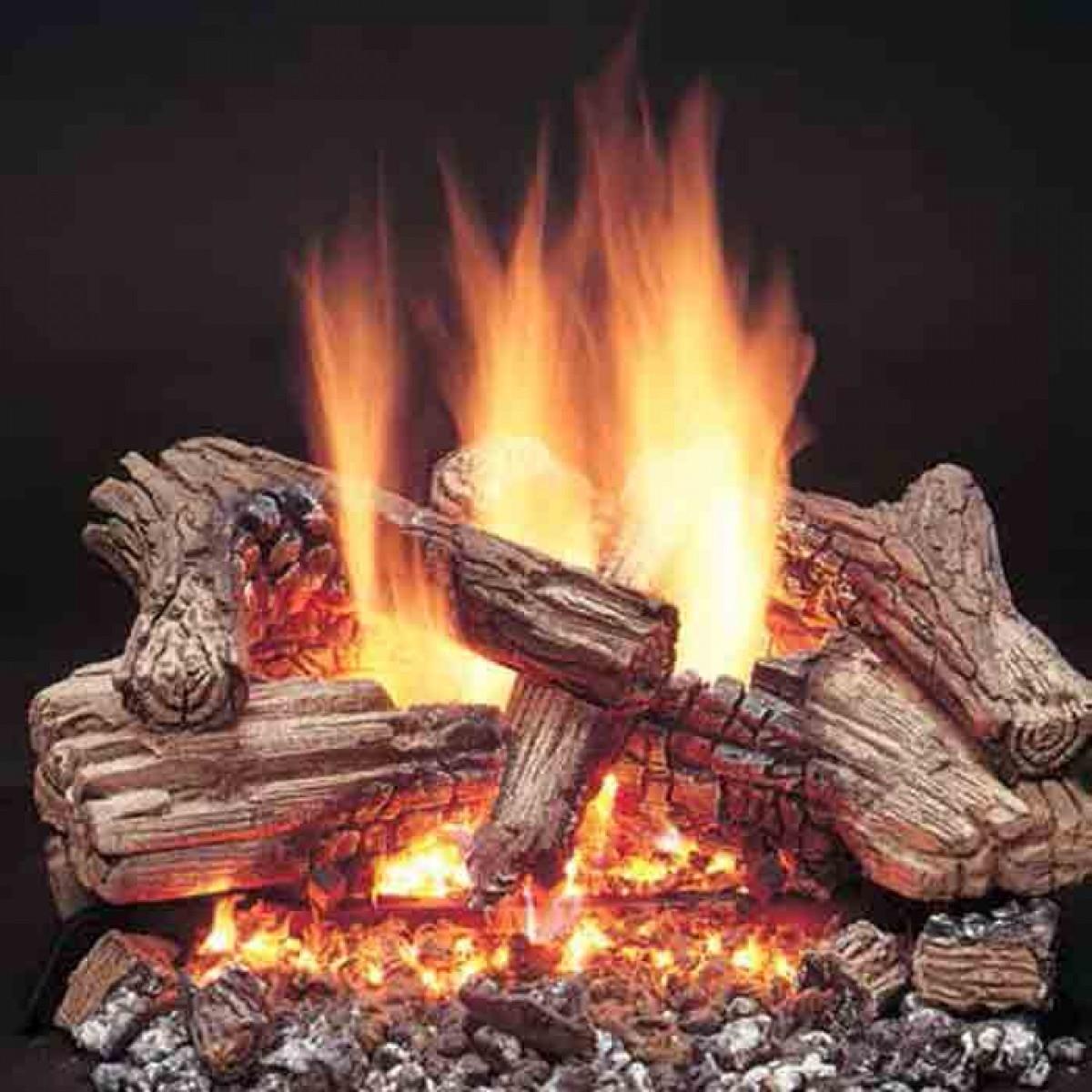 Picture of Majestic VDY30D3R Duzy Refractory Cement Log Set for VDY30&#44; Stainless Steel&#44; 6-Piece
