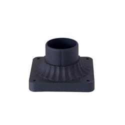 Aluminum Pedestal Lamp Base, Black