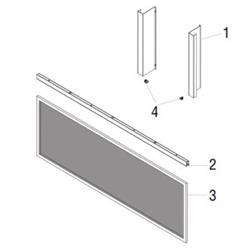 F2882 Linear 43 ID Barrier Kit for use with VRL45433 Fireplaces