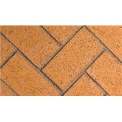 Full Herringbone Vent Free Masonry Fireplace, Warm Red