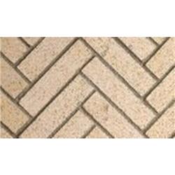 50 in. Split Herringbone Brick, Ivory