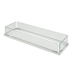 12 x 42 in. Rectangular Folding Glass Wind Guard