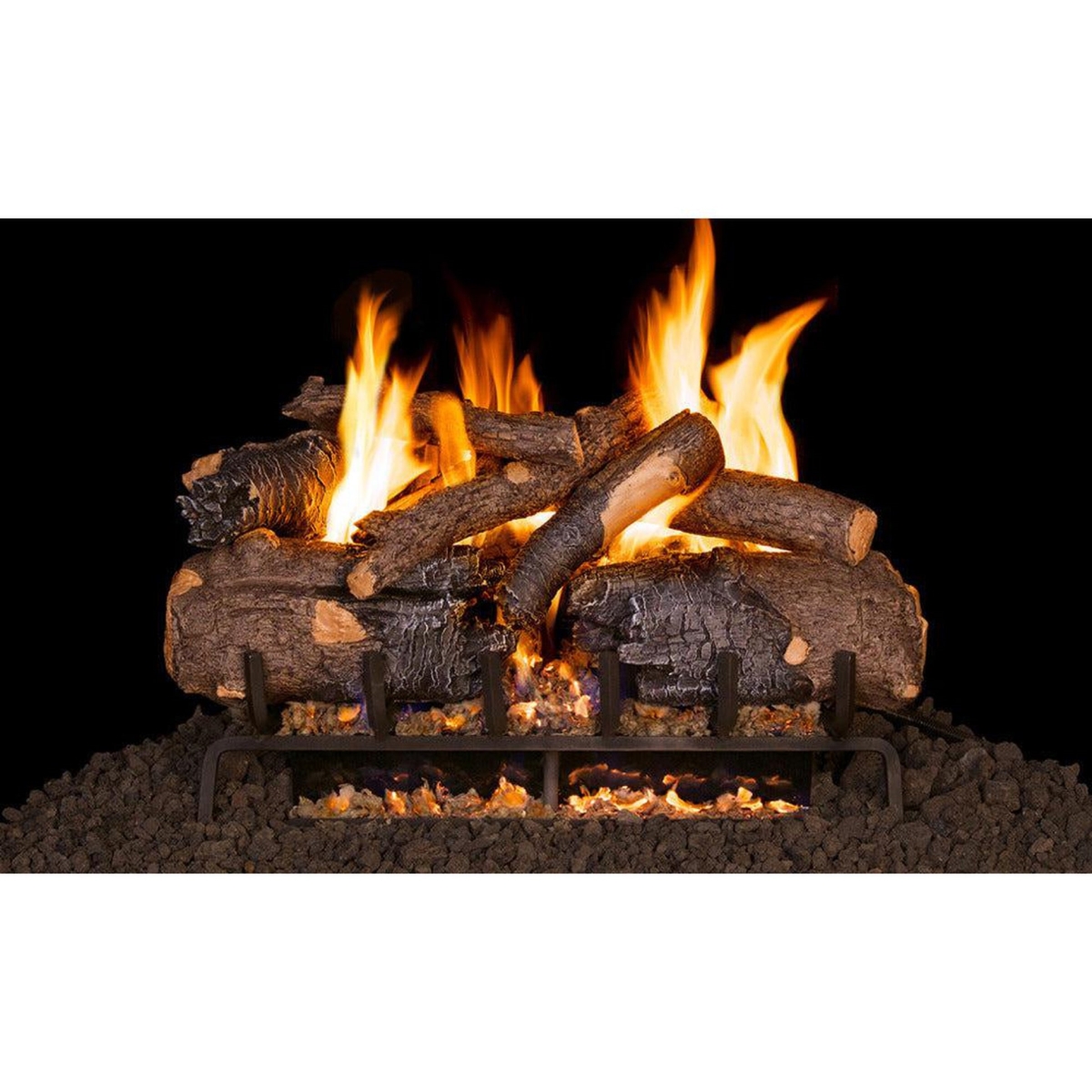 CHAO-18-20 18 & 20 in. Charred American Oak Gas Log Set