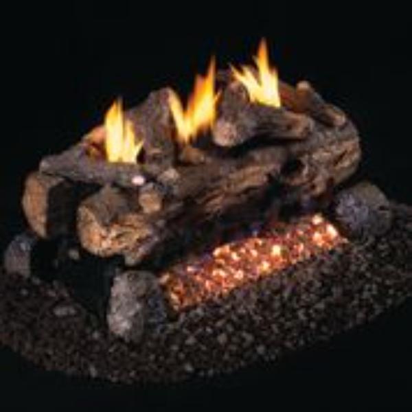 ESVL-2-24B2 24 in. Evening Fyre Split Bottom Log