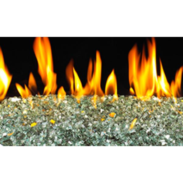 GL-10-ER Emerald Reflective Package of Fyre Glass - 10 lbs