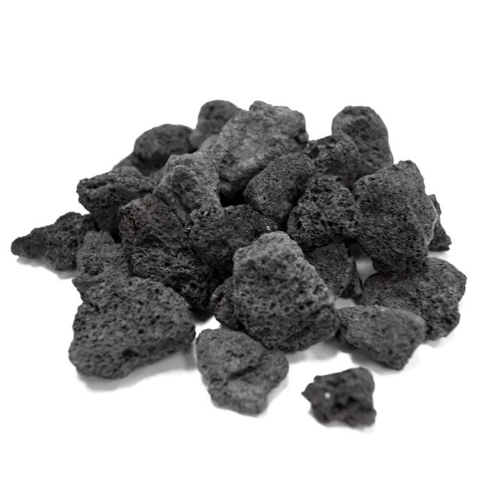 LFC-10 Lava-Fyre Coals, Black - 10 lbs