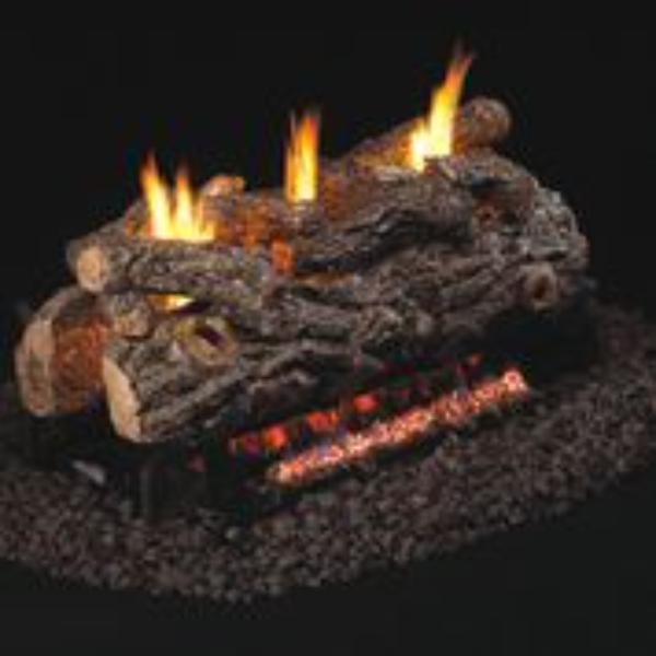 RD9-2-24 24 in. Vent Free Golden Oak Designer See-Thru Logs