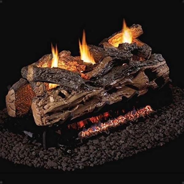 S9-2-24 24 in. Vent Free Split Oak See-Thru Logs