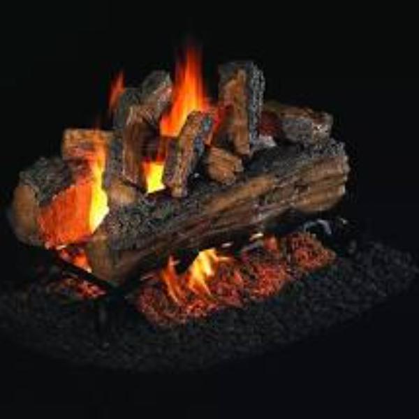 SDP-2-20 20 in. Split Oak Designer Plus See Thru Gas Logs