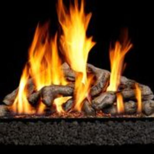 SDW-18 18 in. Shoreline Driftwood Gas Log Set - 9 Piece
