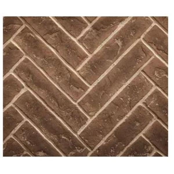 BRICK36MPLTBH 36 in. Majestic Brick Herringbone Interior Panels - Tavern Brown