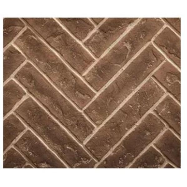 BRICK36MTBH 36 in. Majestic Brick Herringbone Interior Panels - Tavern Brown