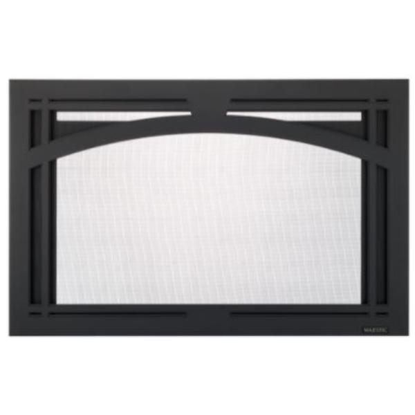 TA-TRI35-BK 35 in. Majestic Black Tuscan Arch Screen Front