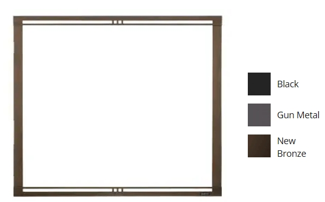 FSMQ42STBK 42 in. Majestic Firescreen Front 42ST - Black
