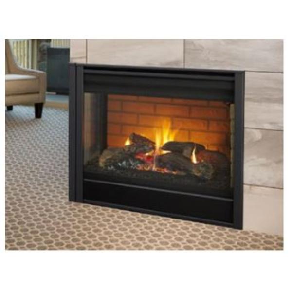 LCOR-DV36IN 36 in. Majestic Left Corner Direct Vent Multi Sided Gas Fireplace with IntelliFire Touch Ignition - Natural Gas