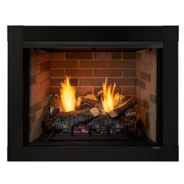 ACUF32-BD 32 in. Monessen Attribute Universal Circulating Vent Free Firebox with Radiant Face & Multitonal Brown Reversible Interior Panels