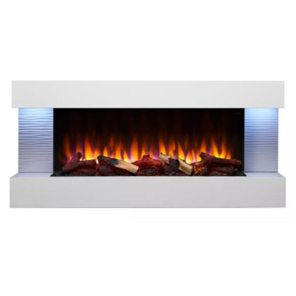 SF-FORMAT36 36 in. Simplifier Format Floating Mantel Wall Mount Linear Electric Fireplace