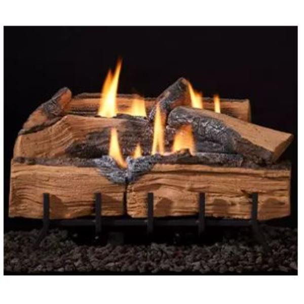 Mezmer Split Log Set - 18 in. - Vent-Free Refractory Logs