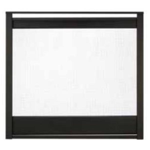 MSFR-36-BK Firescreen Front for Multi-Sided Fireplace - Black
