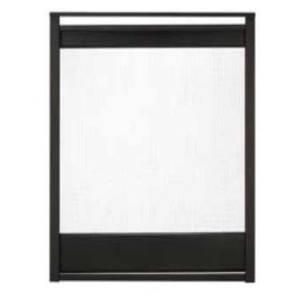MSEP-36-BK End Panel Firescreen Front for Multi-Sided Fireplace - Black