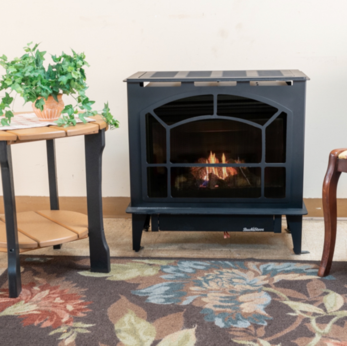 Picture of Buck Stove NV S-TOWNSEND GY-LP 27 in. Steel Liquid Propane Townsend II Vent Free Small Gas Heating Stove&#44; Gray
