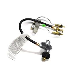 Picture of Broilmaster B100515 Twin Liquid Propane Gas Valve Assembly with Hose & Regulators for P3&#44; P4&#44; D3 & D4 Fireplace Inserts