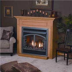 Picture of Empire EMBF1SC Standard Cabinet Fireplace Mantel with Base&#44; Cherry
