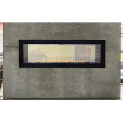 Picture of Empire VFLB48SP90P 36000 BTU White Mountain Hearth Boulevard Linear See-Through Vent Free Fireplace with Barrier Screens - Propane