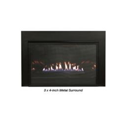 Picture of Empire DS28433BL 37 x 24.5 x 1 in. 3-Sided 4x3 Surround Loft Vent-Free Insert, Black