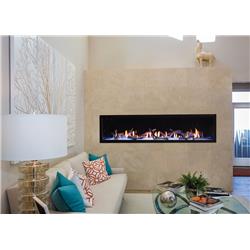 Picture of Empire Comfort Systems DVLL72BP90P 72 in. Ceramic Glass Boulevard Direct Vent Linear Contemporary Fireplace - Liquid Propane