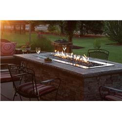 Picture of Empire OL60TP10N 60 in. 65000 BTU Outdoor Linear Fire Pit Kit with Manual Electronic Ignition&#44; Natural Gas