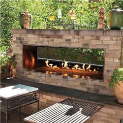 Picture of Empire OLL60SP12SN 60 in. Stainless Steel Manual Linear Outdoor Fireplace