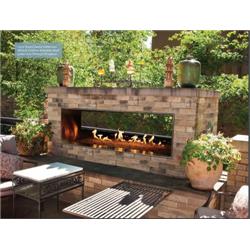 Picture of Empire OLL48SP12SP 48 in. Outdoor Linear See-Through Fireplace with Manual Electronic Ignition & LED Light System
