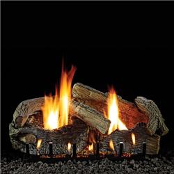 Picture of Empire LS30SRAO 30 in. Stacked Aged Oak Vent Free Refractory Log Set&#44; 7 Piece