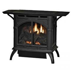Picture of Empire VFD30CC70MN 30000 BTU Natual Gas Intermittent Pilot Porcelain Mahogany Contour Burner Log Set