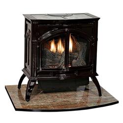 Picture of Empire VFD30CC30MN MV Tahoe Deluxe Direct Vent Fireplace Log Set with Contour Burner & Porcelain Mahogany - Natural Gas