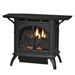 Picture of Empire VFD20CC30FN 20000 BTU Millivolt Contour Buner Log Set - Natural Gas, Matte Black