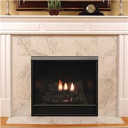 Picture of Empire DVCD42FP31N Natural Gas Millivolt Deluxe Tahoe Clean-Face Direct Vent Fireplace Log Set with Blower