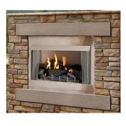 Picture of Empire OP36FP72MN 36 in. WMH Flush Face Premium Outdoor Stainless Steel Fireplace with Electronic Remote