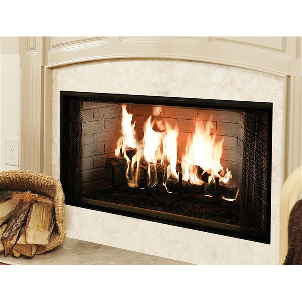 Wood Burning Fireplace Kit - Classic Brick Interior - 42 in. - Elegant Design