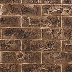 Majestic BRICK42TB 42 in. Brick Interior Panel, Tavern Brown